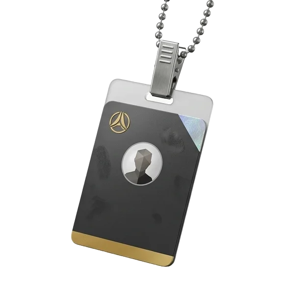 Premium space agency employee badge