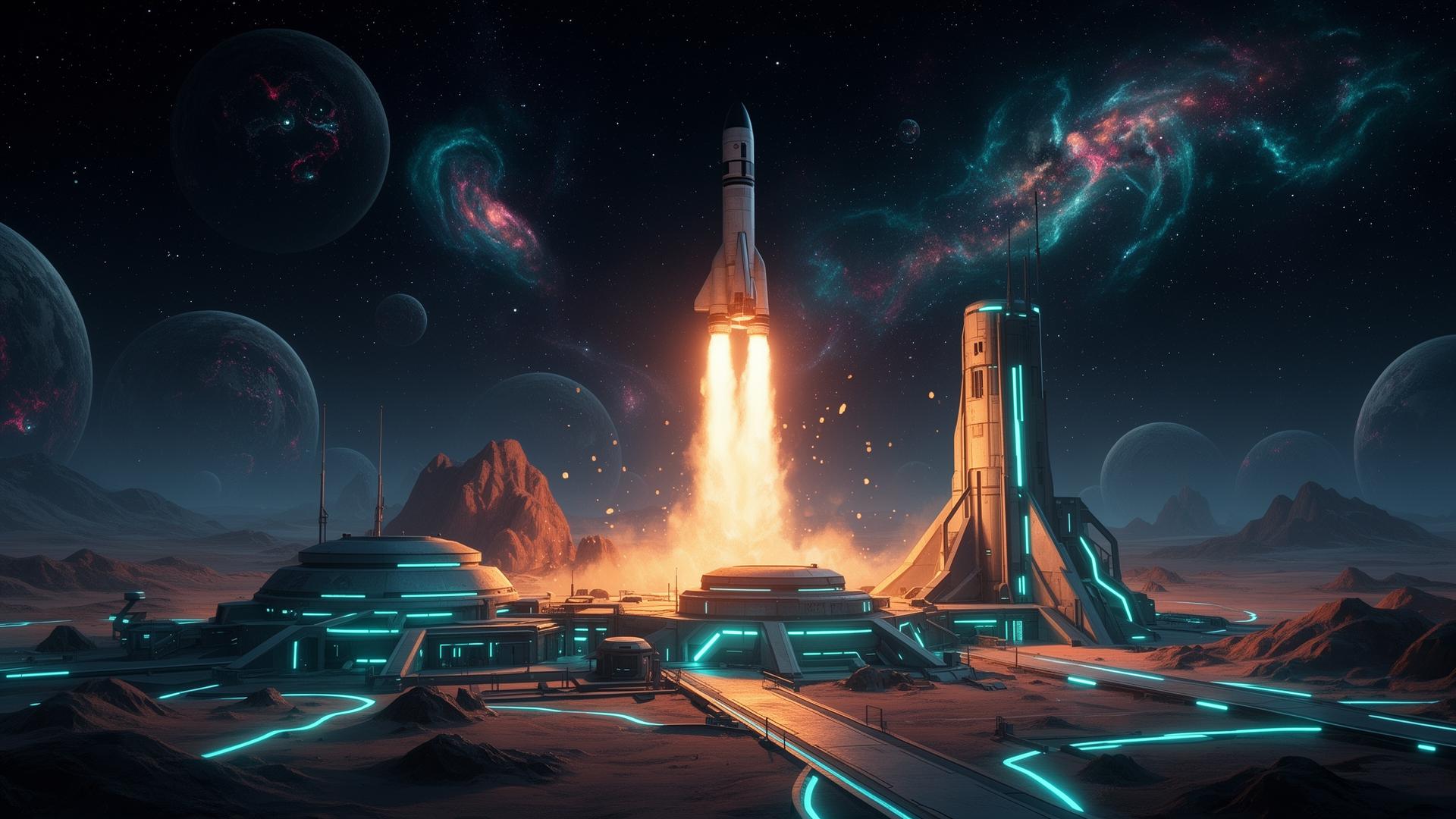 Space agency launch base